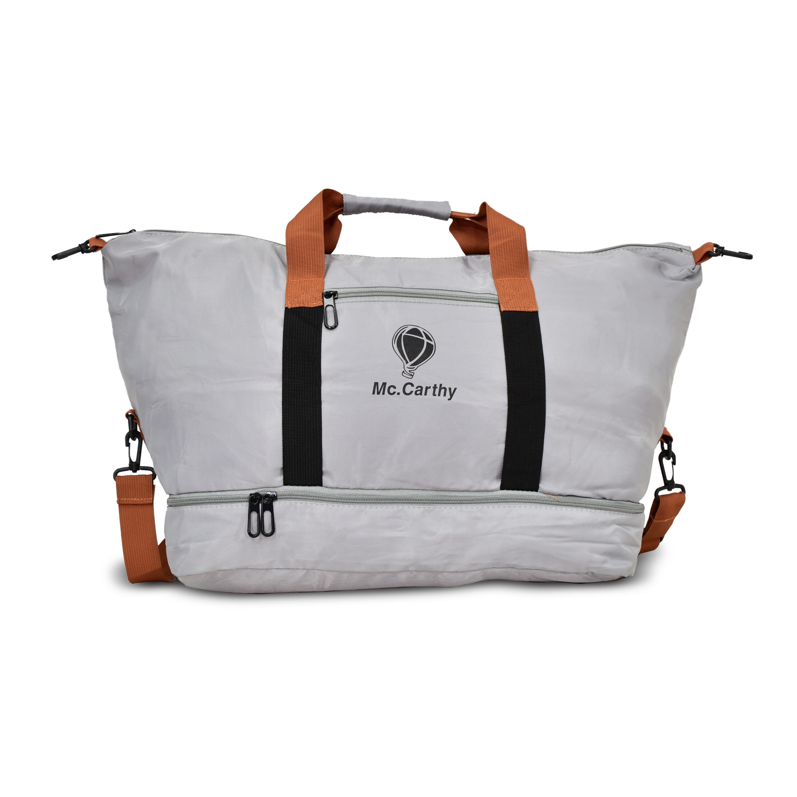 Foto 4 pulgar | Combo Pañalera Back Pack Mas Bolso De Viaje Modelo Mc1-1 Gris Mccarthy  Modelo Combo Pan-16 Gris
