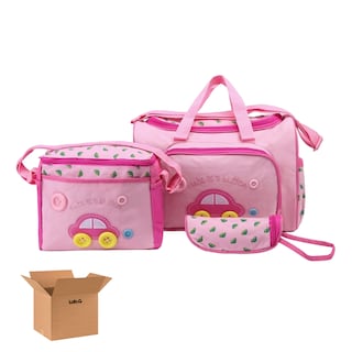 Foto 1 | Set 4 Bolsas Lab.g Panaleras Cambiador Bebe Botella Viaje Multiuso Rosa