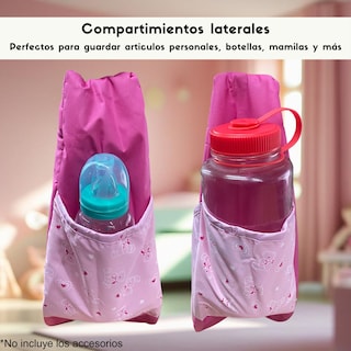 Foto 4 | Pañalera Dyaly O Media Luna Osito Corazon Color Rosa
