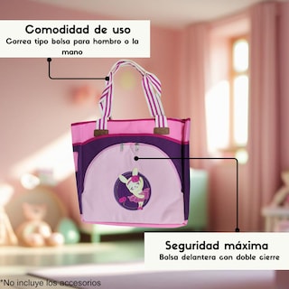 Foto 2 | Pañalera Conejito Dyaly Para Bebe Color Rosa