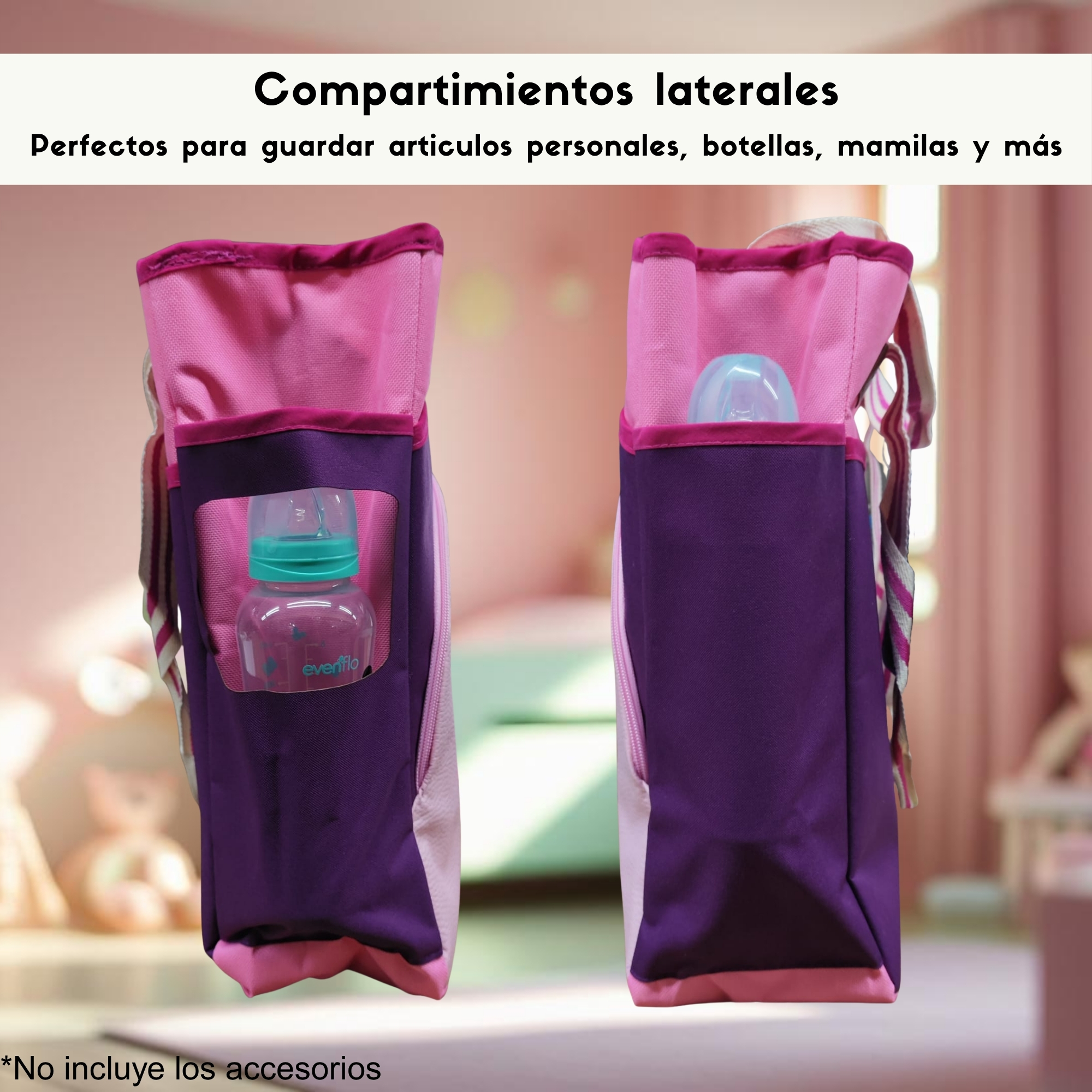 Foto 5 pulgar | Pañalera Conejito Dyaly Para Bebe Color Rosa