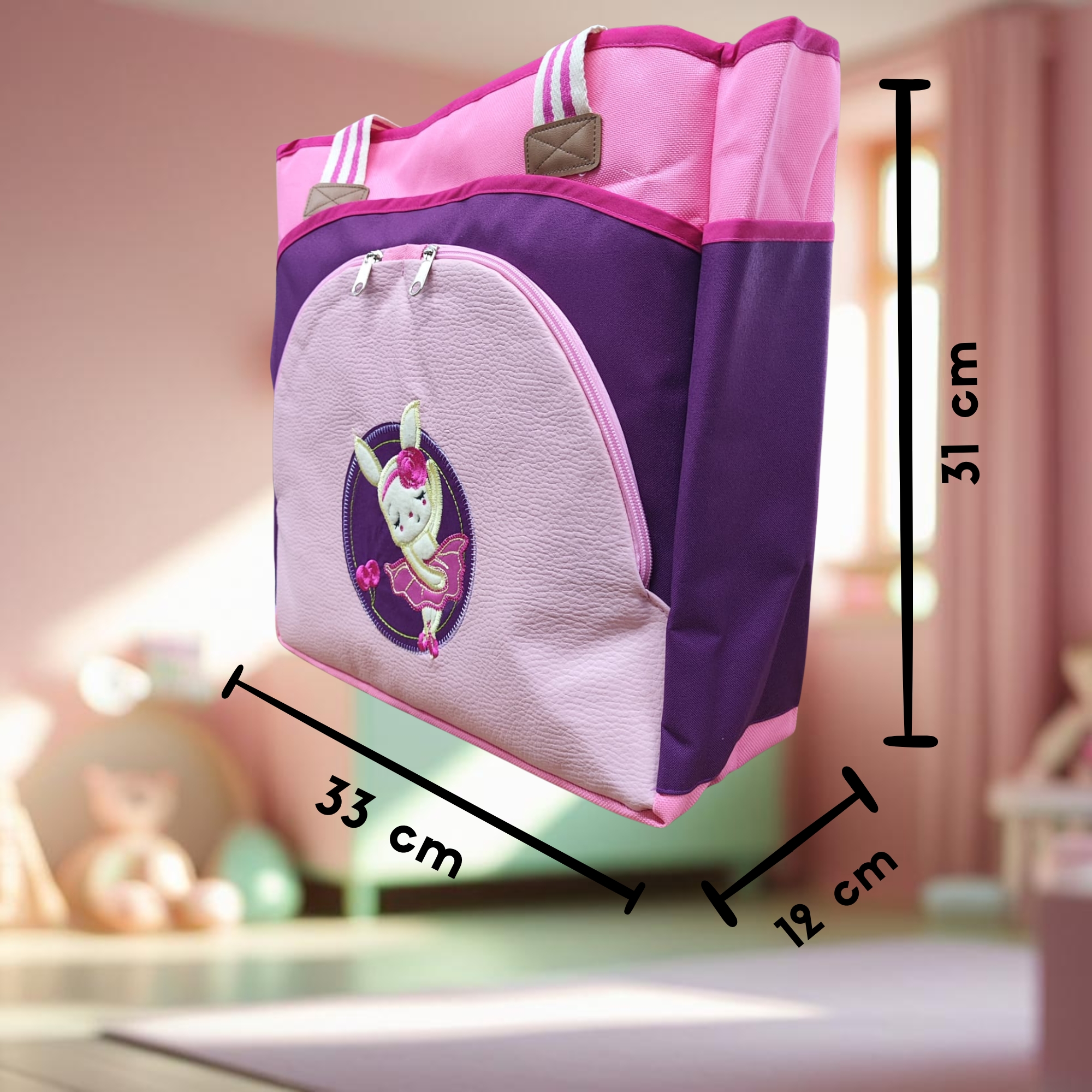 Foto 5 | Pañalera Conejito Dyaly Para Bebe Color Rosa
