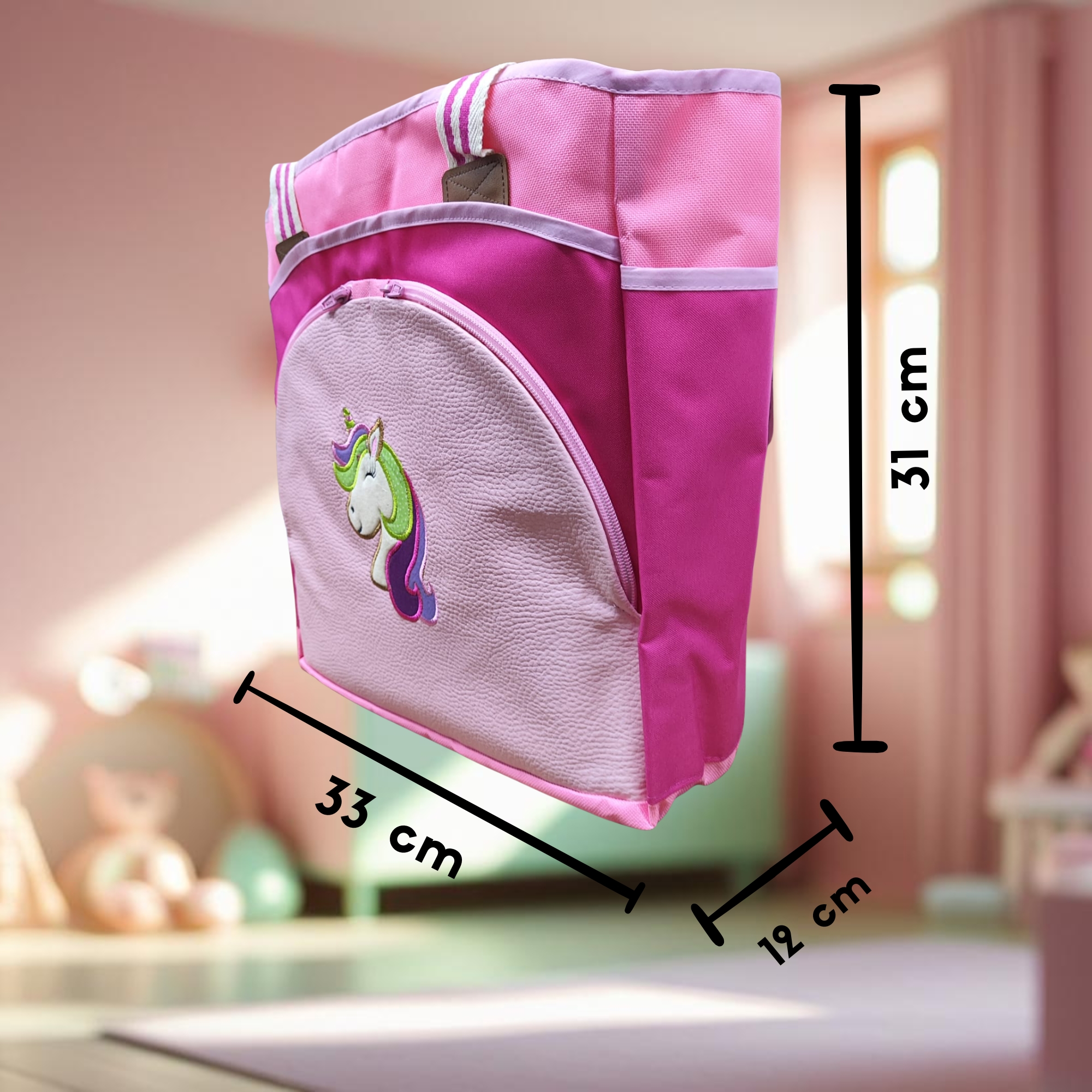 Foto 5 | Pañalera Unicornio  Dyaly Para Bebe Color Rosa