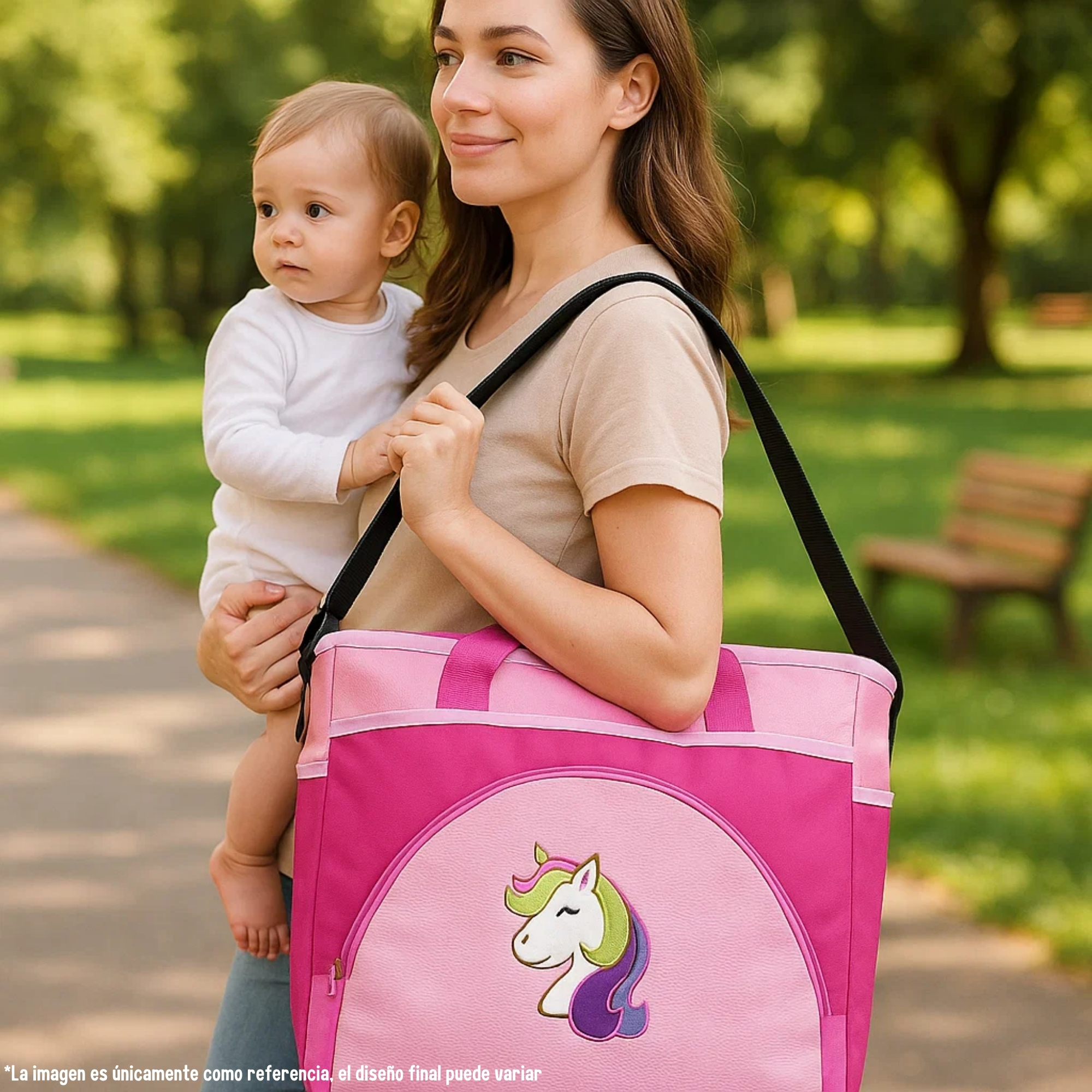 Foto 6 | Pañalera Unicornio  Dyaly Para Bebe Color Rosa