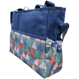 Foto 1 | Pañalera Triangulos Economica Para Bebe Color Azul