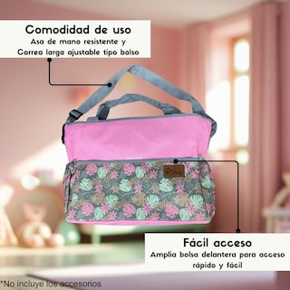 Foto 2 | Pañalera Hojas Economica Para Bebe Color Rosa