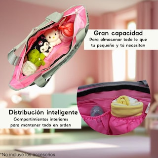 Foto 3 | Pañalera Hojas Economica Para Bebe Color Rosa