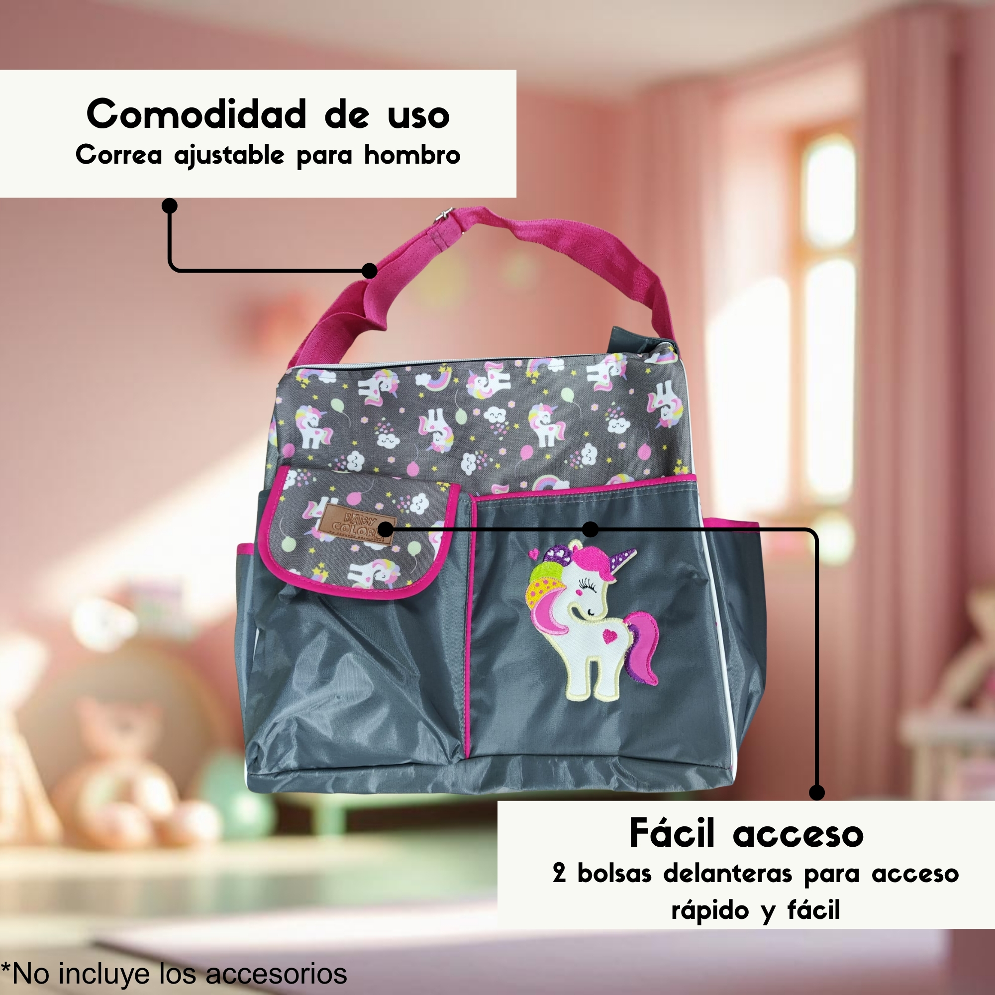 Foto 3 pulgar | Pañalera Dyaly Rafita Unicornio