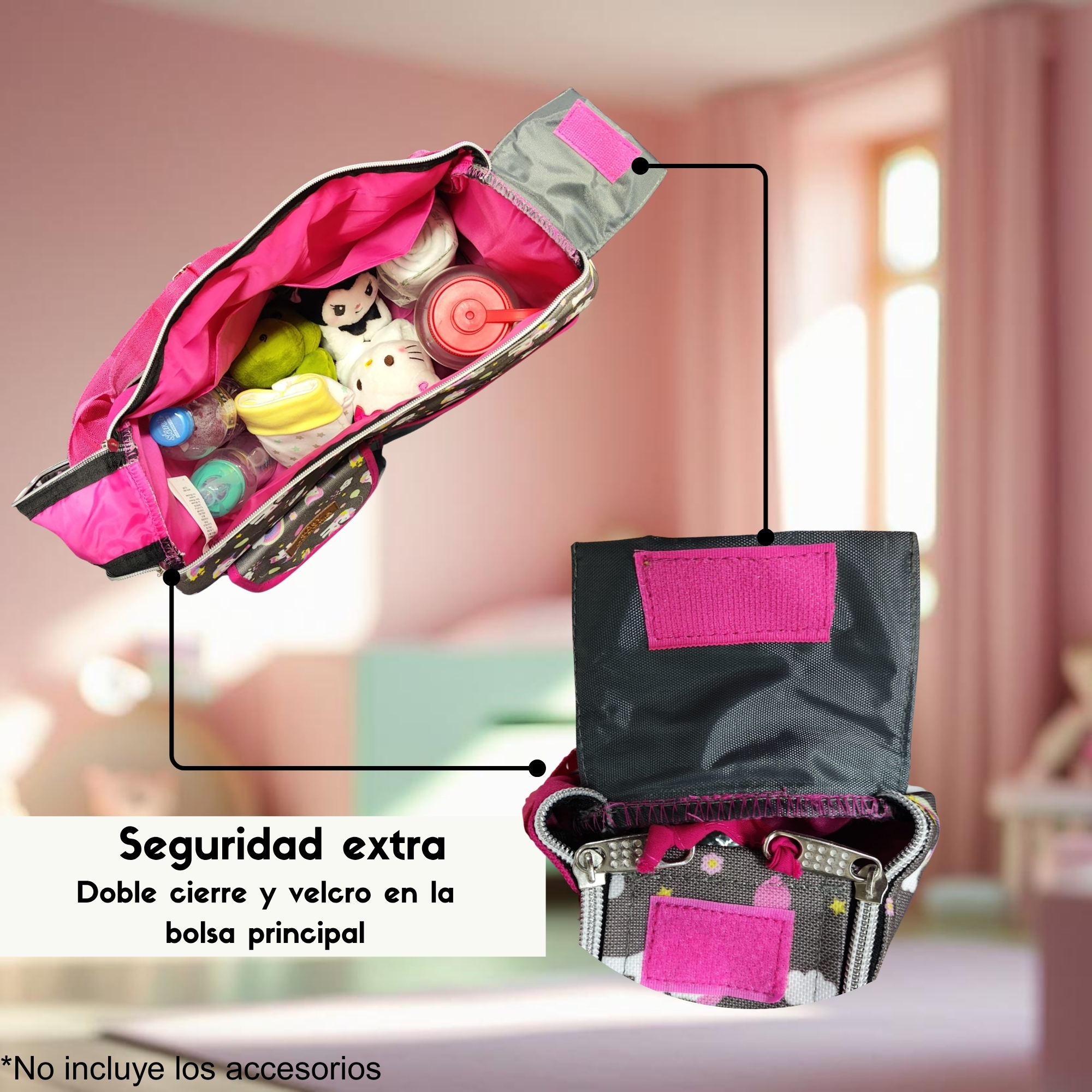 Foto 4 | Pañalera Dyaly Rafita Unicornio