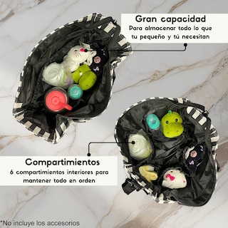 Foto 4 | Pañalera Negra para Bebé