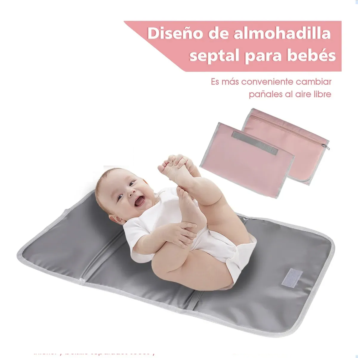 Foto 4 | Pañalera Belug  Mochila Bebe 7pz Rosa Claro