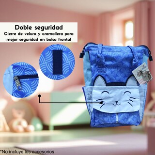 Foto 2 | Pañalera Yeli Zorro Color Azul Para Bebe