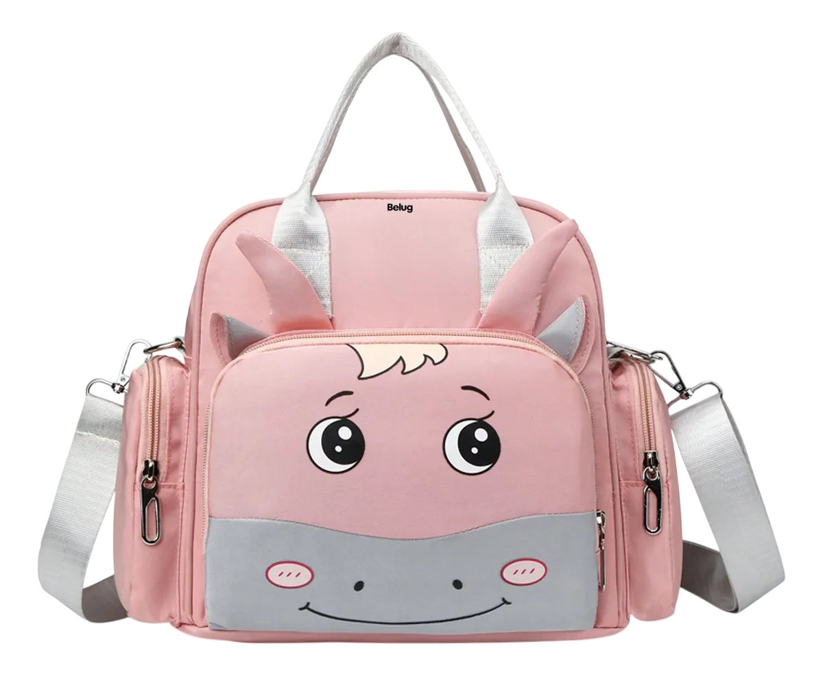 Mochila Pañaleras  Belug Bebe Rosa Claro