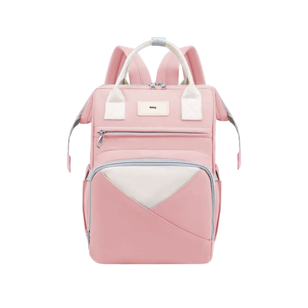 Pañalera  Belug Para Bebe Mochila Rosa