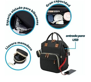 Foto 4 | Pañalera Mochila Impermeable Pañaleras Para Bebe