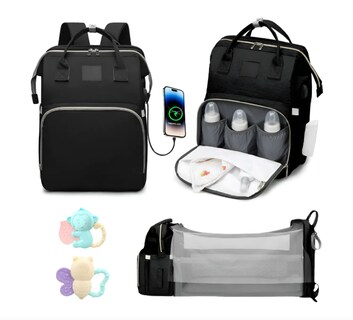 Foto 1 | Mochila Bolsa De Pañales Cuna Portátil