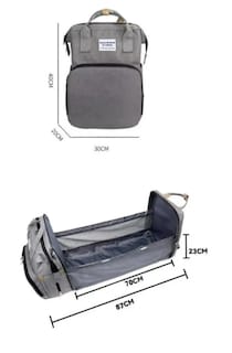 Foto 3 | Mochila Panalera Cuna Impermeable Multifunción Bebe Viaje Grey