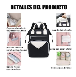 Foto 2 | Pañalera Para Bebe pañalera Mochila Impermeable Viaje Bolsa