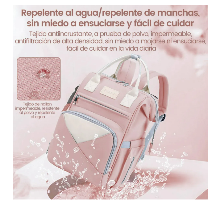 Foto 5 pulgar | Pañalera Para Bebe pañalera Mochila Impermeable Viaje Bolsa