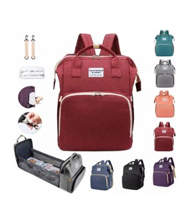 Foto 1 | Mochila Panalera Cuna Impermeable Multifunción Bebe Viaje Color Rojo