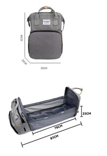 Foto 3 | Mochila Panalera Cuna Impermeable Multifunción Bebe Viaje Color Rojo