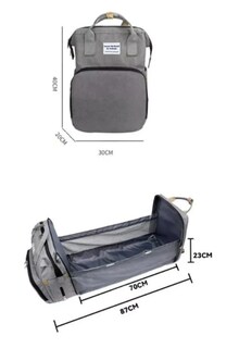 Foto 3 | Mochila Panalera Cuna Impermeable Multifunción Bebe Viaje Kazome Ho-01 Mochila Pañalera Impermeable Violeta