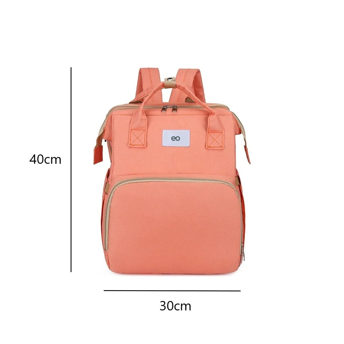 Foto 3 pulgar | Mochila Pañalera Impermeable Multifunción Eo Safe Imports Esi-21114 Color Naranja