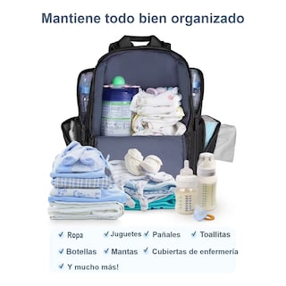 Foto 2 | Mochila Pañalera Para Bebé Impermeable Eo Safe Imports Esi-21112 Negro