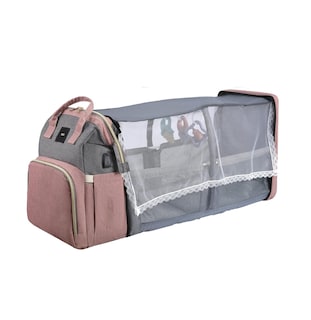 Foto 1 | Mochila Pañalera Multifuncional Con Mosquiteros Eo Safe Imports Esi-21115 Rosa