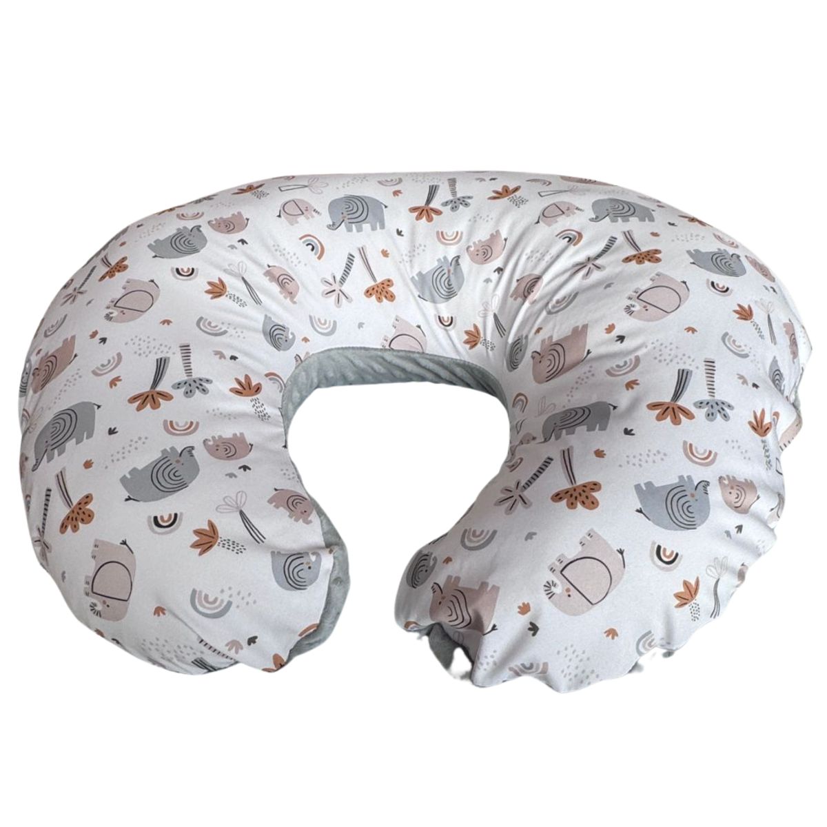 Foto 2 pulgar | Almohada Cojín Lactancia Amamantar Bebé Mãe Baby Antirreflujo Cómodo(elefantes)premium Tela Muy Suave Hipoalerg