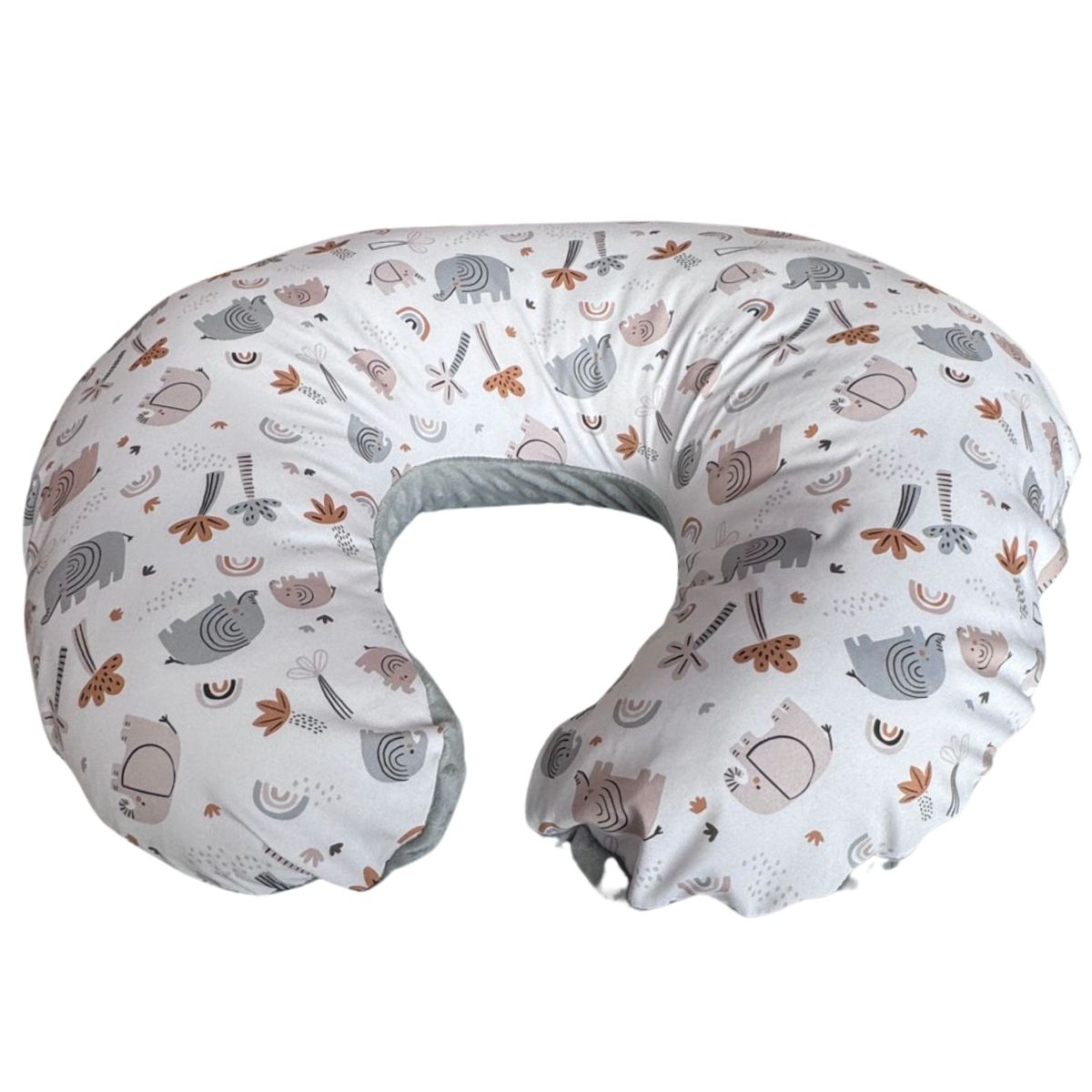 Foto 7 | Almohada Cojín Lactancia Amamantar Bebé Mãe Baby Antirreflujo Cómodo(elefantes)premium Tela Muy Suave Hipoalerg