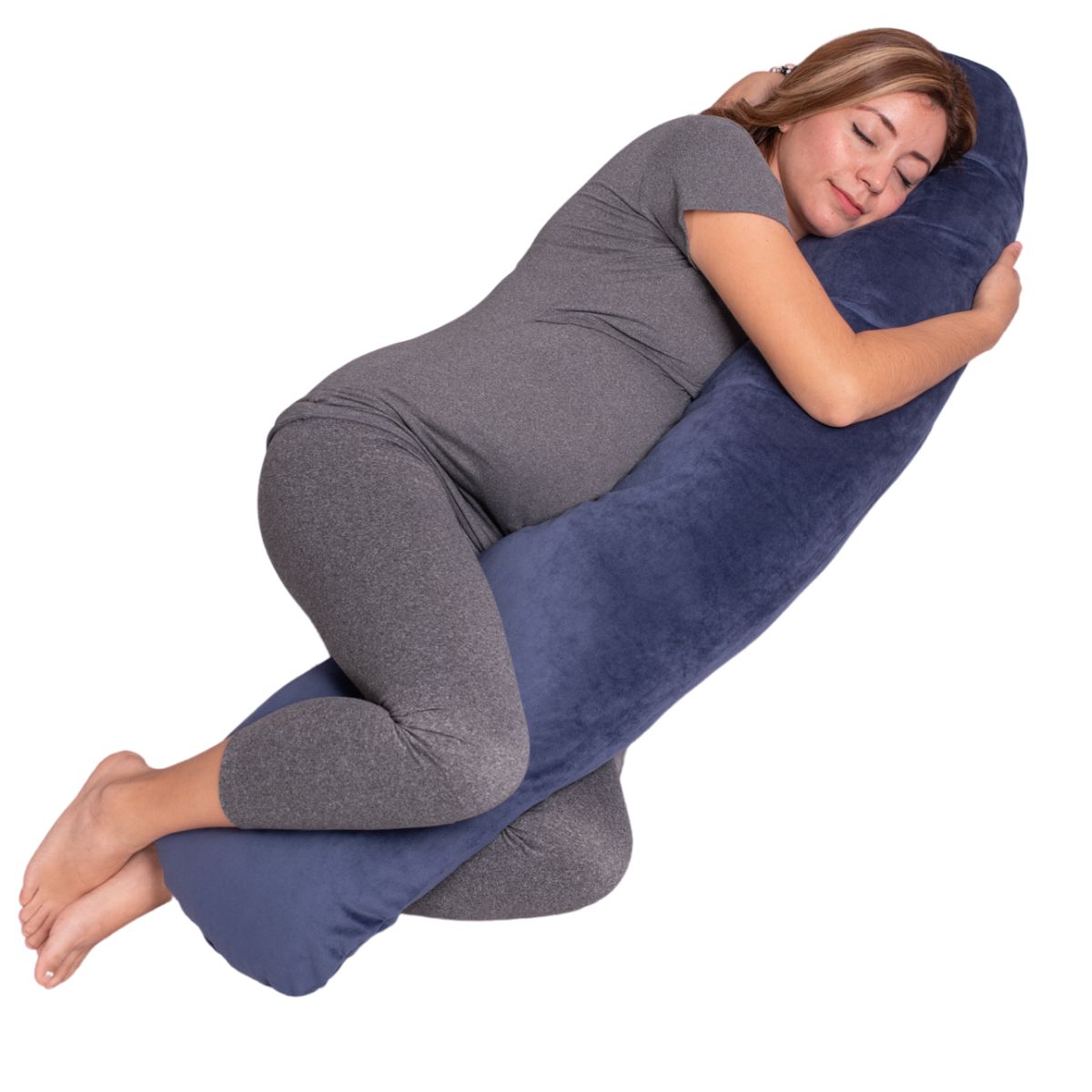 Foto 1 | Almohada Cojín Lactancia Amamantar Bebé Mãe Baby Antirreflujo Cómodo(azul Tiras Premium)tela Muy Suave Hipoale