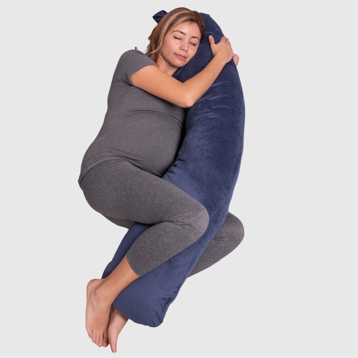Foto 4 | Almohada Cojín Lactancia Amamantar Bebé Mãe Baby Antirreflujo Cómodo(azul Tiras Premium)tela Muy Suave Hipoale