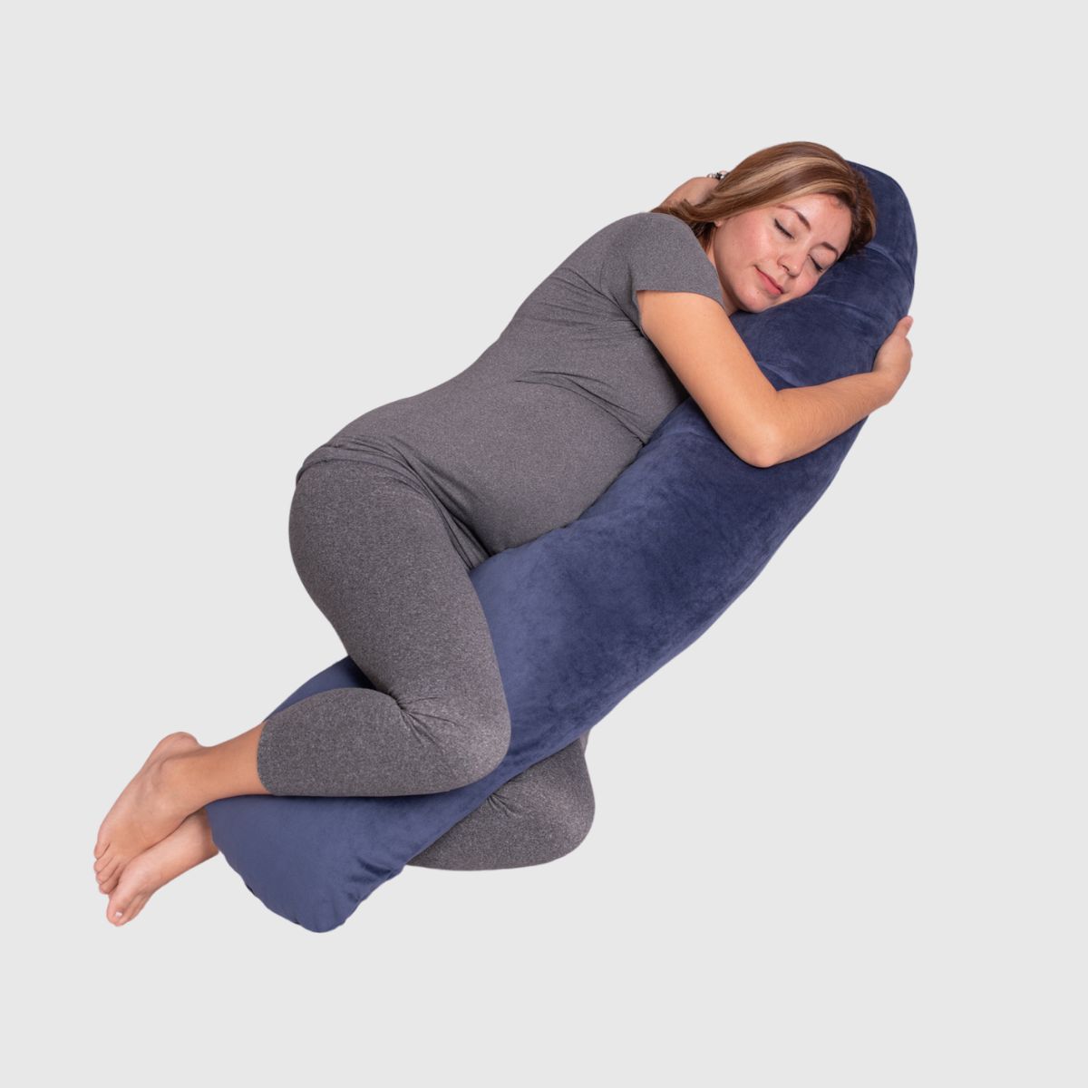Foto 5 | Almohada Cojín Lactancia Amamantar Bebé Mãe Baby Antirreflujo Cómodo(azul Tiras Premium)tela Muy Suave Hipoale