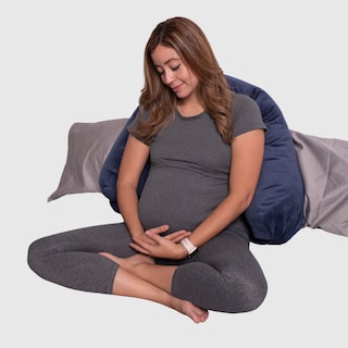 Foto 6 | Almohada Cojín Lactancia Amamantar Bebé Mãe Baby Antirreflujo Cómodo(azul Tiras Premium)tela Muy Suave Hipoale