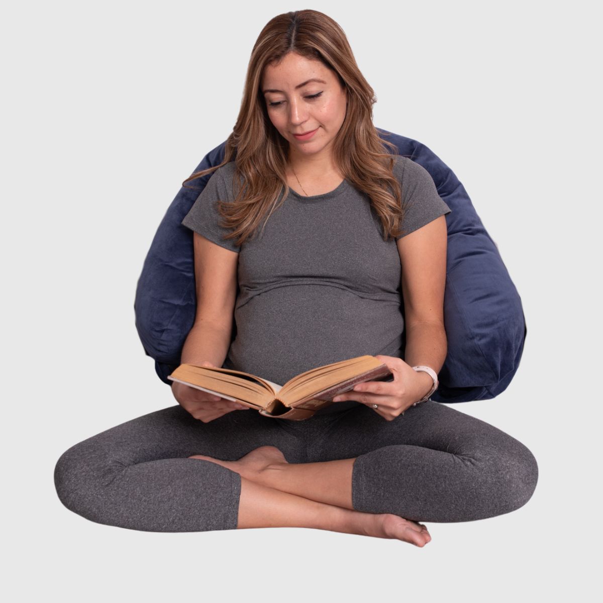 Foto 8 pulgar | Almohada Cojín Lactancia Amamantar Bebé Mãe Baby Antirreflujo Cómodo(azul Tiras Premium)tela Muy Suave Hipoale