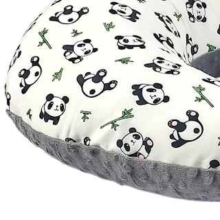 Foto 4 | Almohada Cojín Lactancia Amamantar Bebé Mãe Baby Antirreflujo Cómodo(pandas)premium Tela Muy Suave Hipoalergénicas