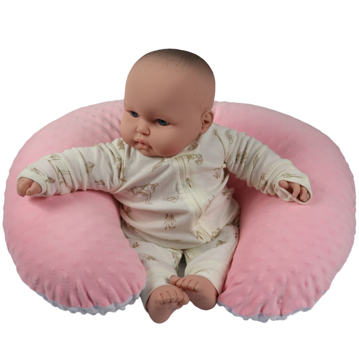 Almohada Cojín Lactancia Amamantar Bebé Mãe Baby Antirreflujo Cómodo(rosa)premium Tela Muy Suave Hipoalergénicas Fre