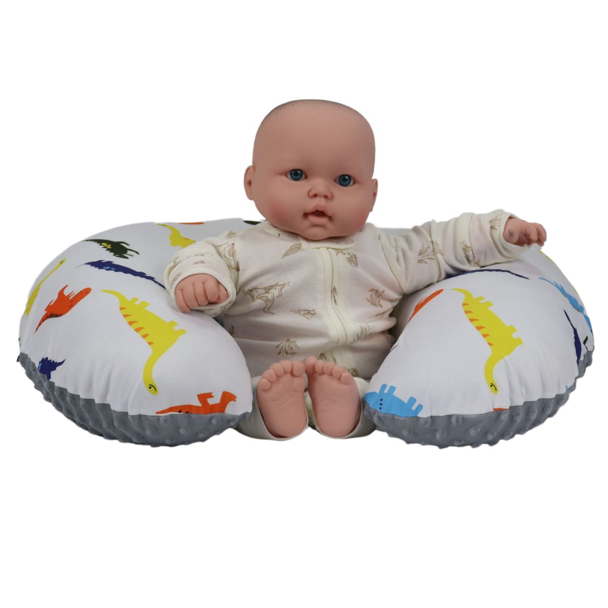Foto 6 | Almohada Cojín Lactancia Amamantar Bebé Mãe Baby Antirreflujo Cómodo(dinosaurios)premium Tela Muy Suave Hipoa