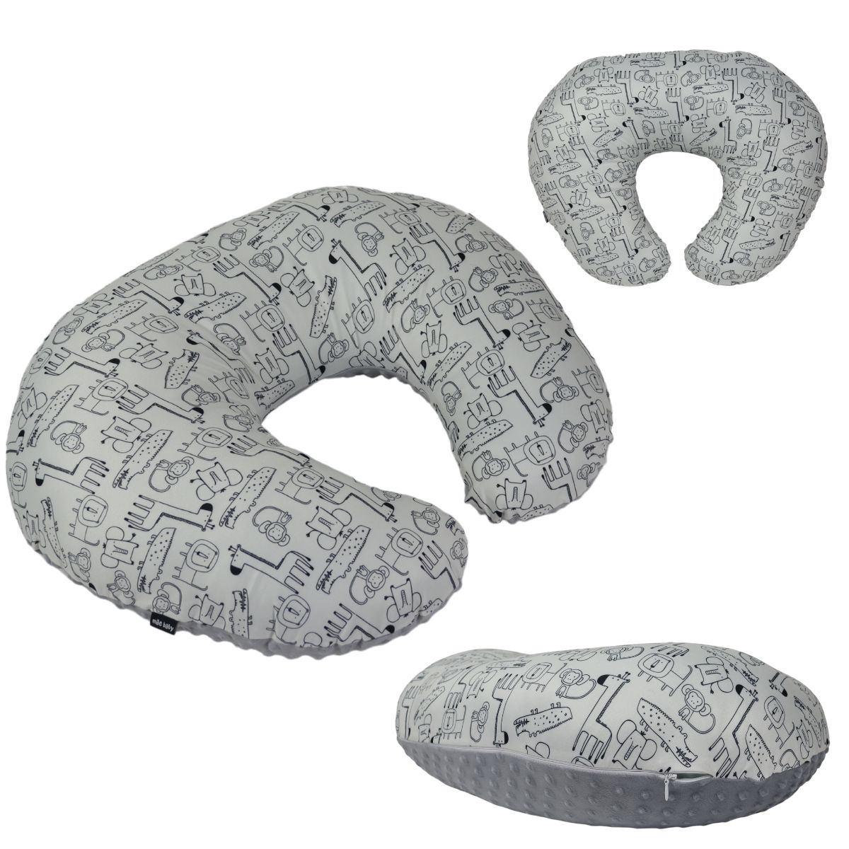 Foto 2 pulgar | Almohada Cojín Lactancia Amamantar Bebé Mãe Baby Antirreflujo Cómodo(safari)premium Tela Muy Suave Hipoalergénicas