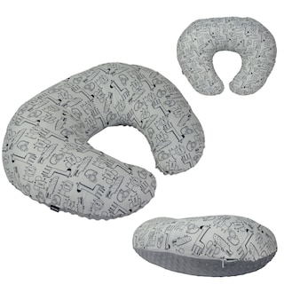 Foto 1 | Almohada Cojín Lactancia Amamantar Bebé Mãe Baby Antirreflujo Cómodo(safari)premium Tela Muy Suave Hipoalergénicas