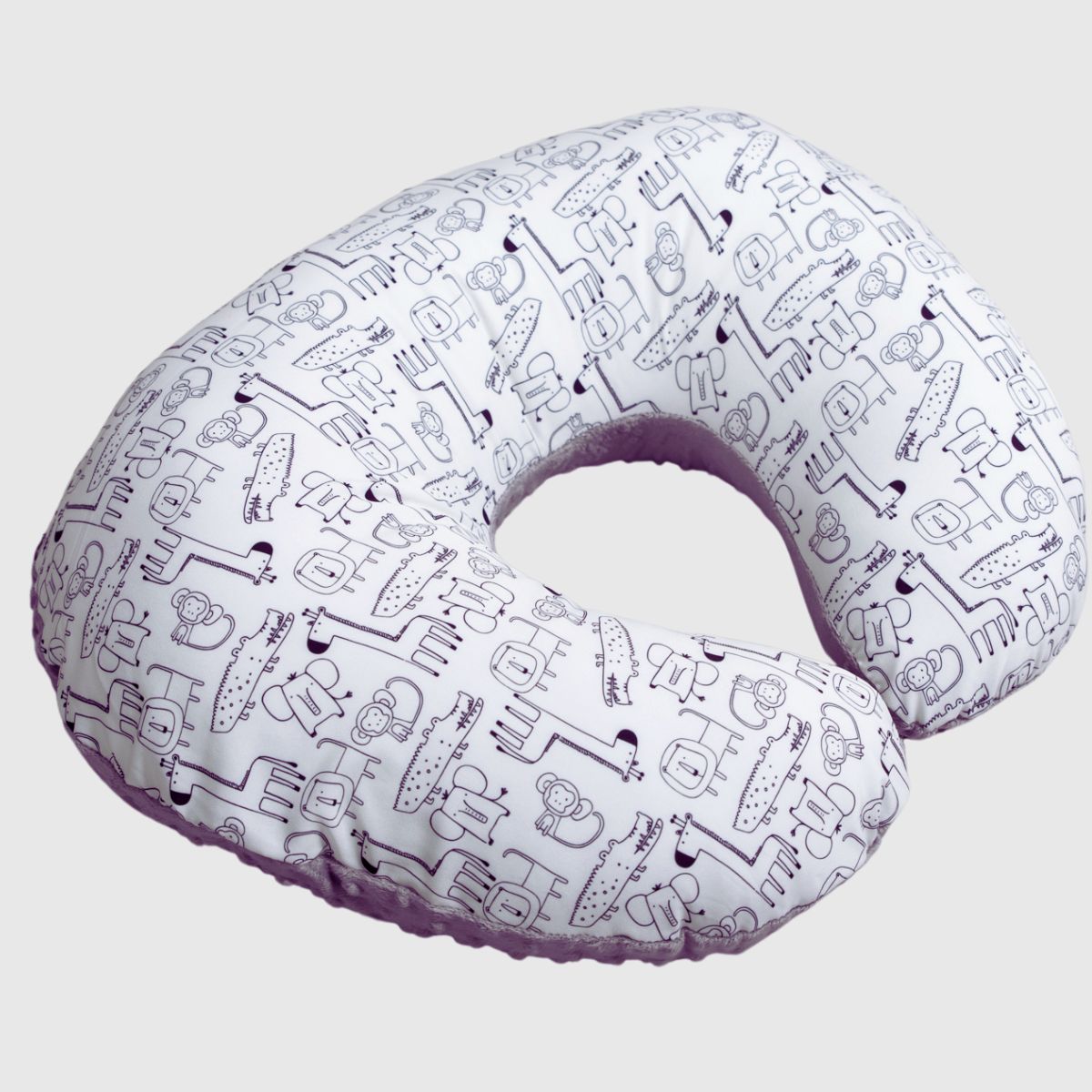 Foto 9 pulgar | Almohada Cojín Lactancia Amamantar Bebé Mãe Baby Antirreflujo Cómodo(safari)premium Tela Muy Suave Hipoalergénicas
