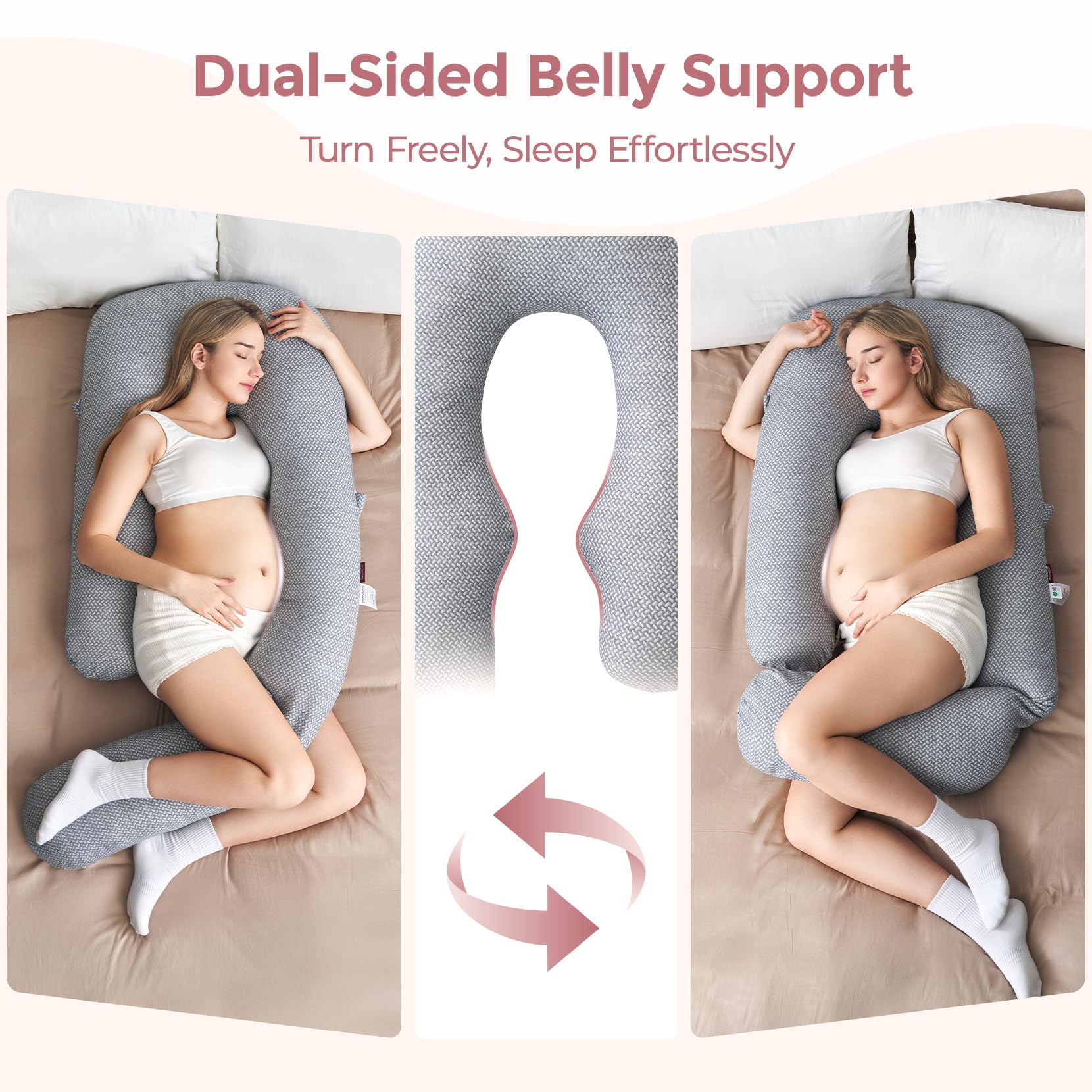 Foto 6 pulgar | Almohada De Embarazo Momcozy Dreamling U Pro Con Pierna Ajustable - Venta Internacional.