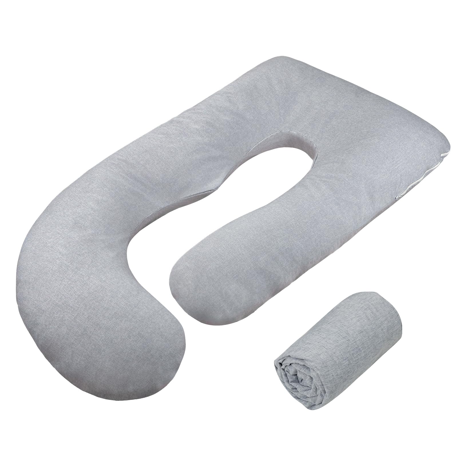 Foto 2 pulgar | Funda De Almohada De Embarazo Tanofar En Forma De J Para Maternidad - Venta Internacional.
