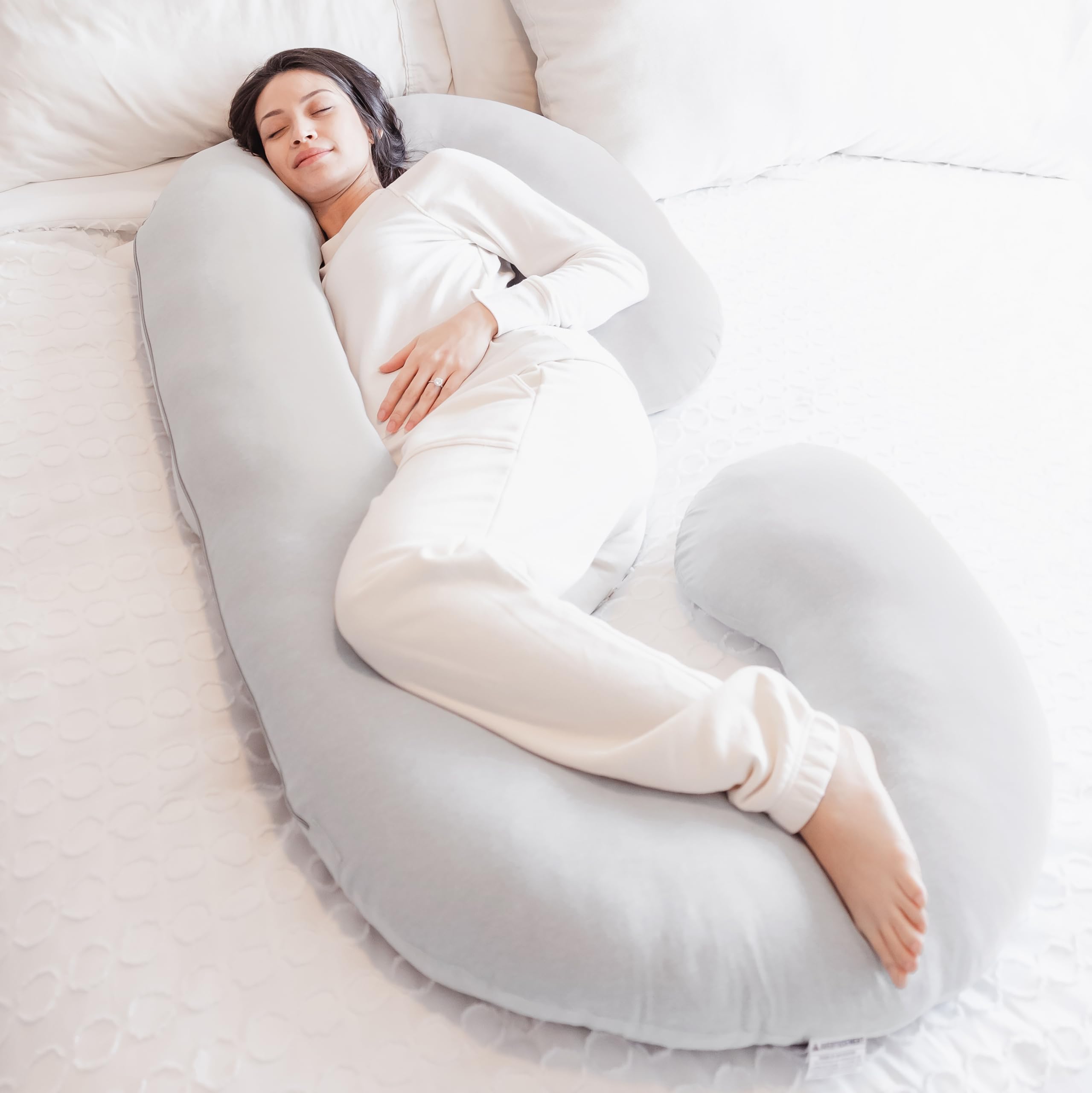 Foto 1 | Almohada De Embarazo Posparto Regalo Premium Ultra Soft Grey - Venta Internacional.