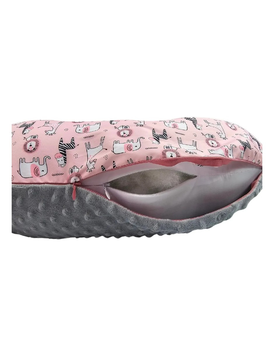 Foto 5 pulgar | Almohada Embarazo Y Lactancia Pink Cebra