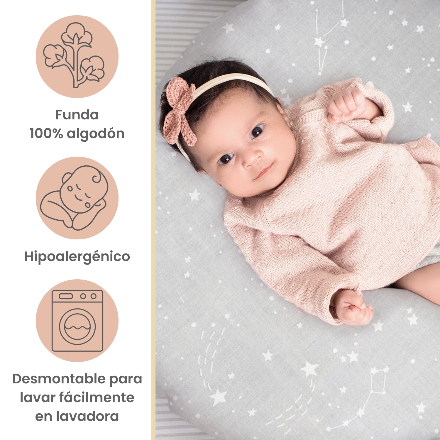 Foto 4 pulgar | Cojín De Lactancia Nap Para Bebé Constelaciones