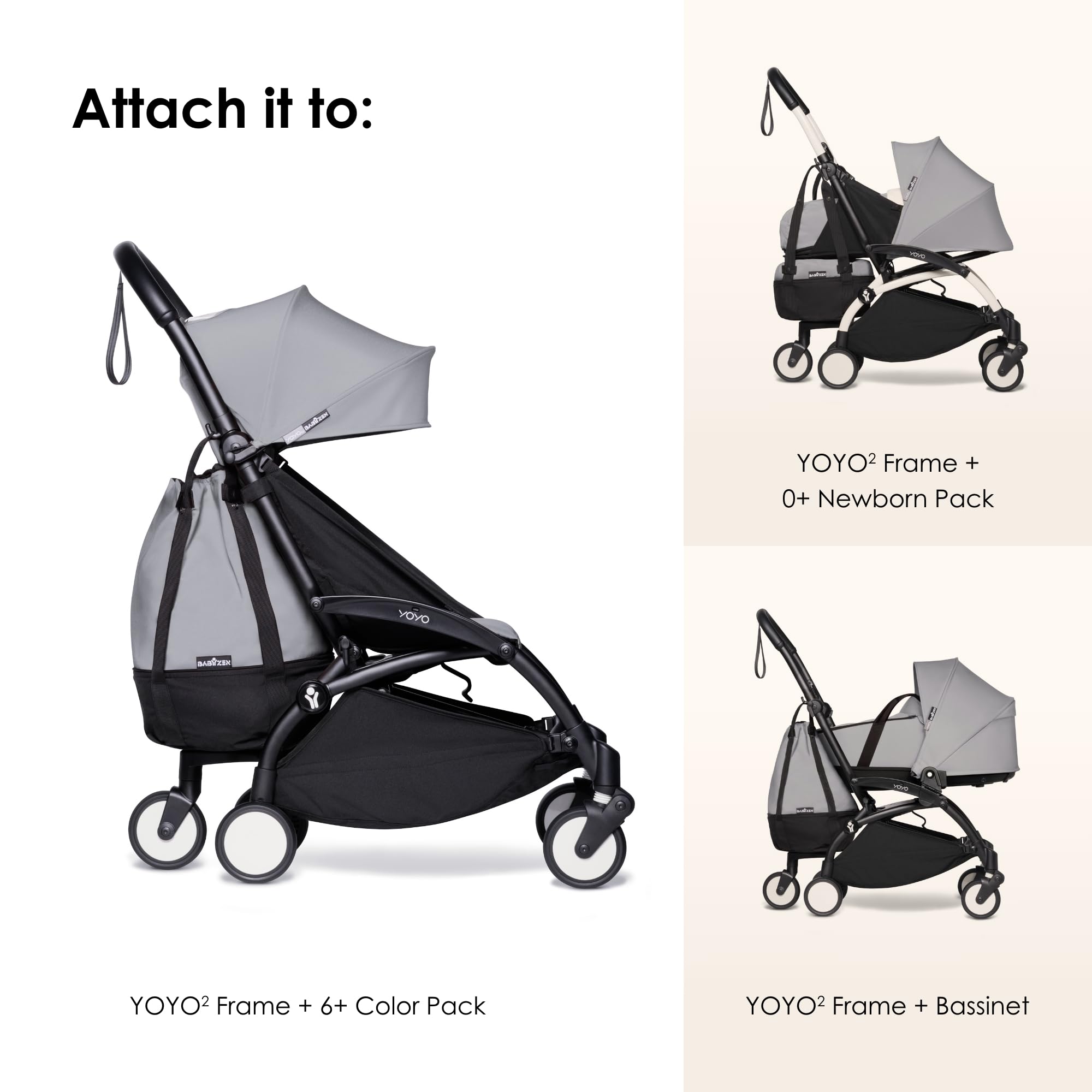 Foto 4 | Bolsa de Cochecito Babyzen Yoyo Bag Stone - Venta Internacional