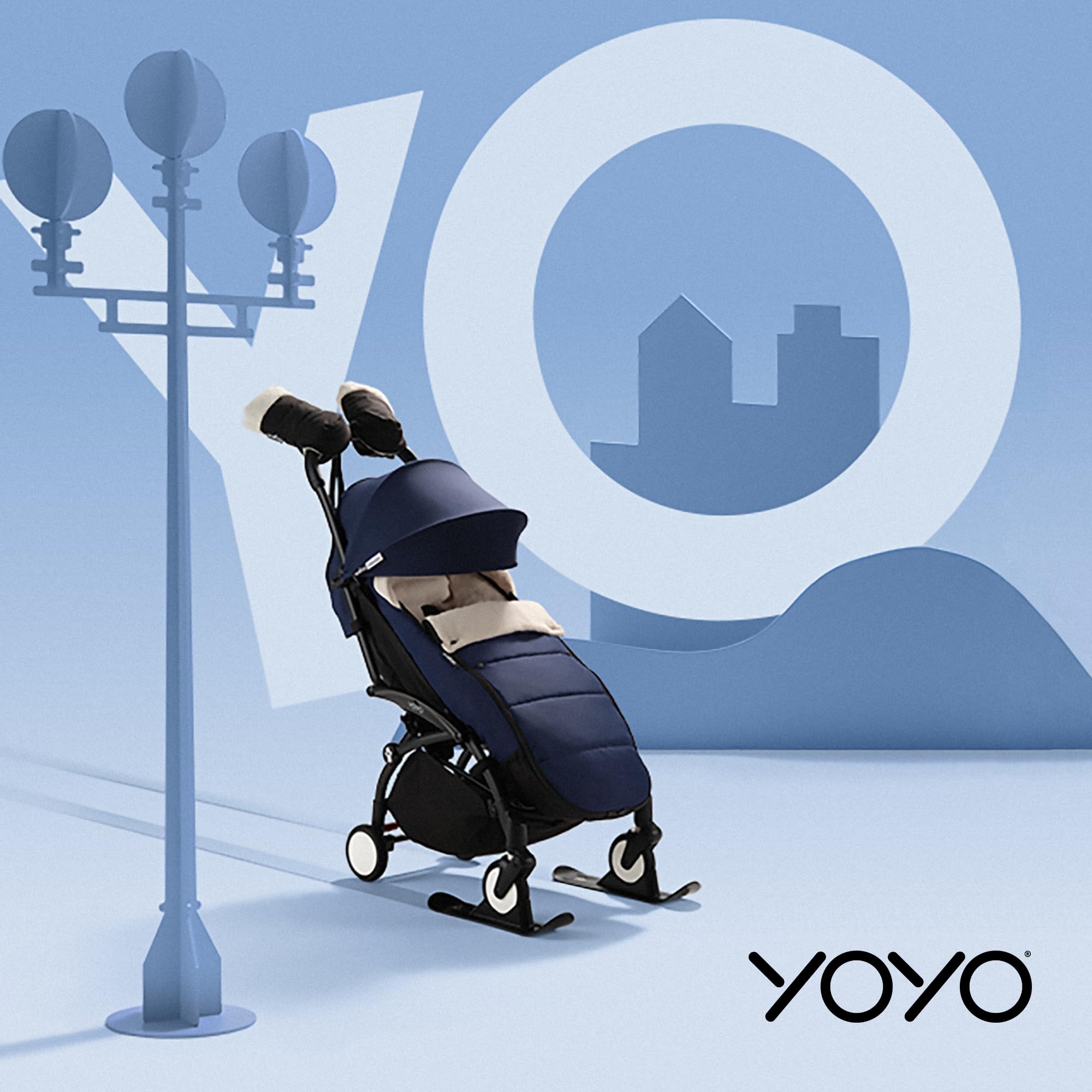 Foto 6 pulgar | Forro Polar Footmuff Stokke Babyzen Yoyo Toffee Sherpa - Venta Internacional