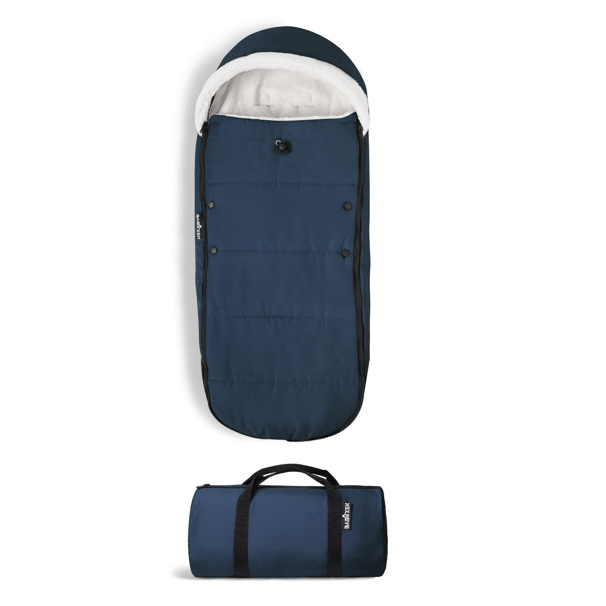 Foto 2 pulgar | Capucha De Forro Polar Footmuff Babyzen Yoyo, Azul Marino, Con Forro Sherpa - Venta Internacional.